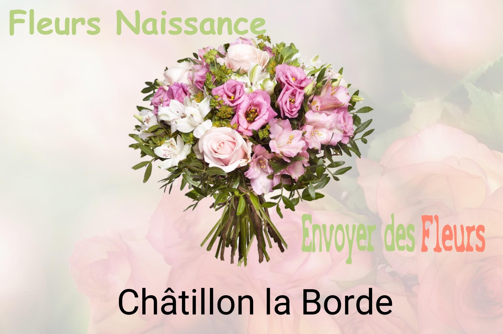 Bouquet de fleurs de naissance livré à Châtillon-la-Borde