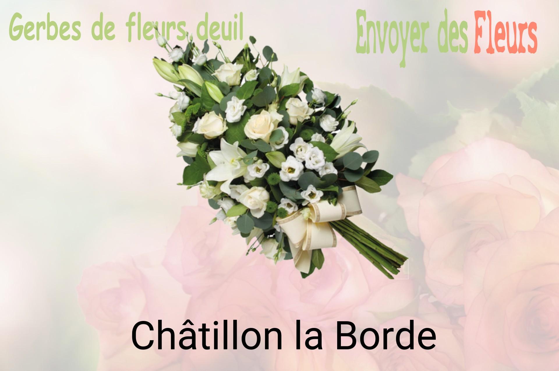 Gerbe de fleurs de deuil livrée à Châtillon-la-Borde